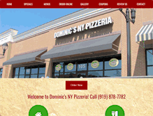 Tablet Screenshot of dominicspizza.com