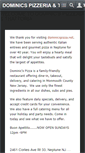 Mobile Screenshot of dominicspizza.net