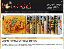 Tablet Screenshot of dominicspizza.net